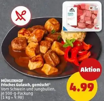 PENNY MÜHLENHOF Frisches Gulasch, gemischt Angebot