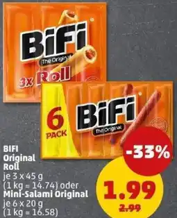 PENNY BIFI Original Roll oder Mini-Salami Original Angebot