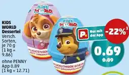PENNY KIDS WORLD Dessertei Angebot