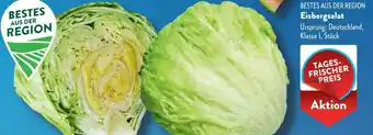 Aldi Süd BESTES AUS DER REGION Eisbergsalat Angebot