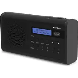 Netto Marken-Discount Karcher DAB 2405 tragbares Radio mit DAB+/FM-Radio Angebot