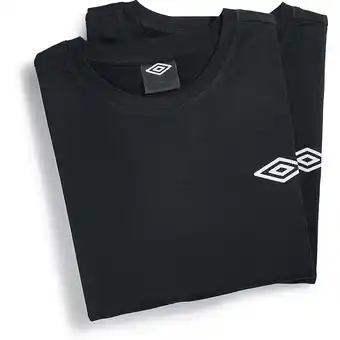 Netto Marken-Discount Umbro T-Shirt, 2er Pack - schwarz - versch. Größen - Gr. XXL Angebot