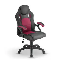 Netto Marken-Discount Juskys Racing Schreibtischstuhl Montreal ergonomisch Bürostuhl PC Gaming Stuhl – bordeaux Angebot