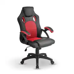 Netto Marken-Discount Juskys Racing Schreibtischstuhl Bürostuhl Montreal Rot Angebot