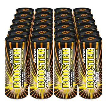 Netto Marken-Discount Booster Energy Drink Exotic Zero 0,33 Liter Dose, 24er Pack Angebot