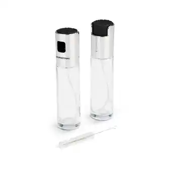 Netto Marken-Discount GOURMETmaxx Sprühflasche Essig & Öl 2er-Set 100ml schwarz/Edelstahl Angebot