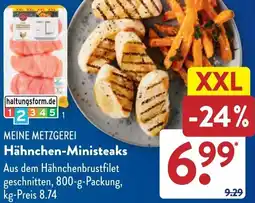 Aldi Süd MEINE METZGEREI Hähnchen-Ministeaks Angebot