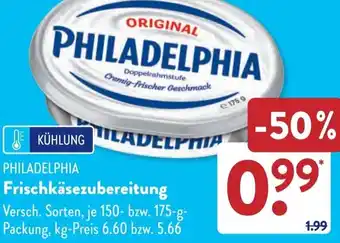 Aldi Süd PHILADELPHIA Frischkäsezubereitung Angebot