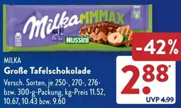 Aldi Süd MILKA Große Tafelschokolade Angebot