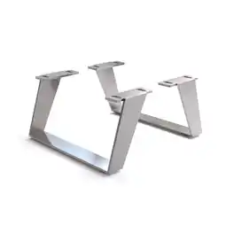 Netto Marken-Discount Fuß Winkelkufe Edelstahl gebürstet 15 cm für Kastenmöbel der Tiefe 35 cm (2er Set) Angebot