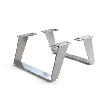 Netto Marken-Discount Fuß Winkelkufe Edelstahl gebürstet 15 cm für Kastenmöbel der Tiefe 35 cm (2er Set) Angebot