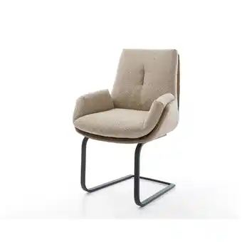 Netto Marken-Discount Schwingstuhl Clea-Flex Freischwinger flach Schwarz Materialmix Schlamm Angebot
