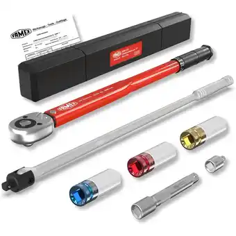 Netto Marken-Discount FAMEX 10914 Drehmomentschlüssel 1/2, Radwechsel-Satz mit Gelenkschlüssel Angebot