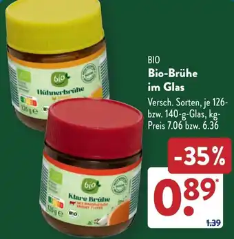 Aldi Süd Bio-Brühe im Glas Angebot