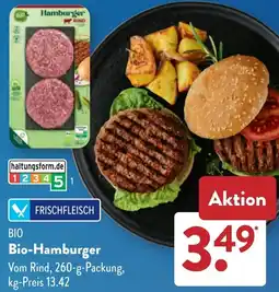 Aldi Süd Bio-Hamburger Angebot