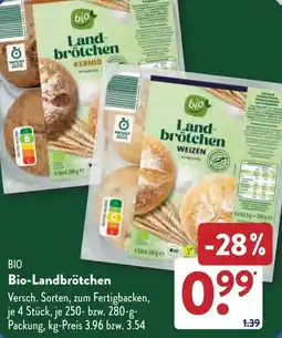 Aldi Süd Bio-Landbrötchen Angebot