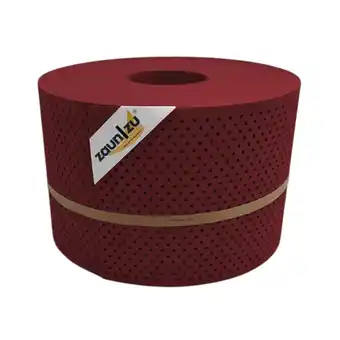 Netto Marken-Discount zaun zu Sichtschutz PP Premium Gelocht 15 Prozent Streifen Bordeauxrot 50m Angebot
