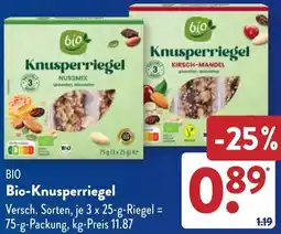 Aldi Süd Bio-Knusperriegel Angebot