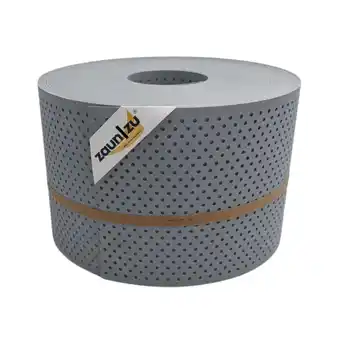 Netto Marken-Discount zaun zu Sichtschutz PP Premium Gelocht 15 Prozent Streifen Fenstergrau 50m Angebot