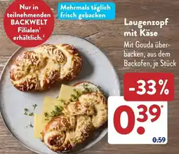 Aldi Süd Laugenzopf mit Käse Angebot