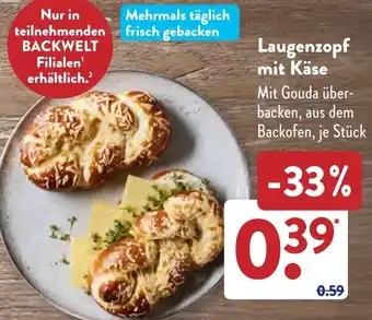Aldi Süd Laugenzopf mit Käse Angebot