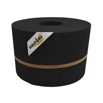 Netto Marken-Discount zaun zu Sichtschutz PP Premium Gelocht 15 Prozent Streifen Tiefschwarz 50m Angebot