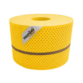 Netto Marken-Discount zaun zu Sichtschutz PP Premium Gelocht 15 Prozent Streifen Gelb 50m Angebot
