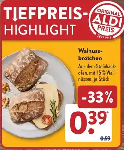 Aldi Süd Walnussbrötchen Angebot