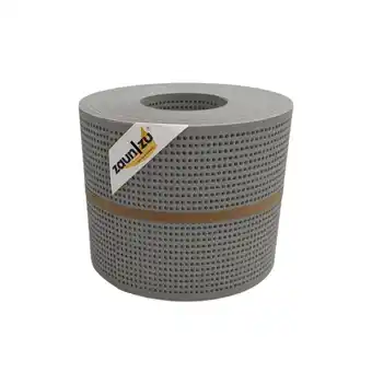 Netto Marken-Discount zaun zu Sichtschutz PP Premium Gelocht 30 Prozent Streifen Steingrau 26m Angebot