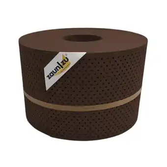 Netto Marken-Discount zaun zu Sichtschutz PP Premium Gelocht 15 Prozent Streifen Braun 50m Angebot