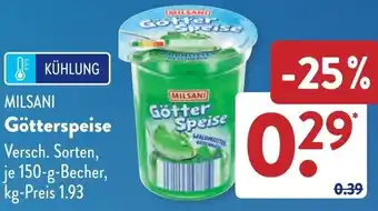 Aldi Süd MILSANI Götterspeise Angebot