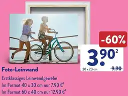 Aldi Süd Foto-Leinwand Angebot