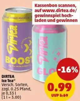 PENNY DIRTEA Ice Tea Angebot