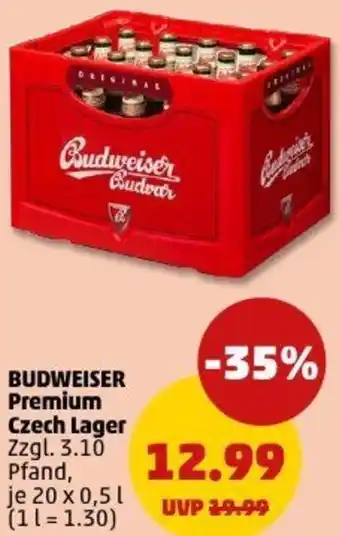 PENNY BUDWEISER Premium Czech Lager Angebot