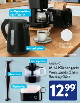 Aldi Süd AMBIANO Mini-Küchengerät Angebot
