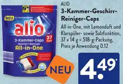 Aldi Süd ALIO 3-Kammer Geschirr Reiniger-Caps Angebot