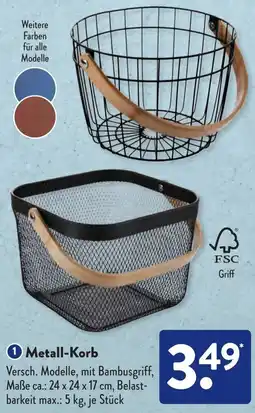 Aldi Süd Metall-Korb Angebot