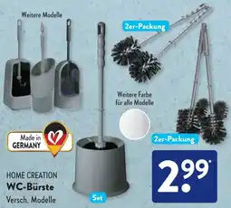 Aldi Süd HOME CREATION WC-Bürste Angebot