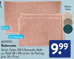 Aldi Süd NOVITESSE Badematte Angebot