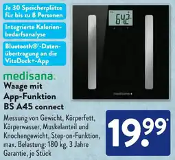 Aldi Süd Medisana Waage mit App-Funktion BS A45 connect Angebot