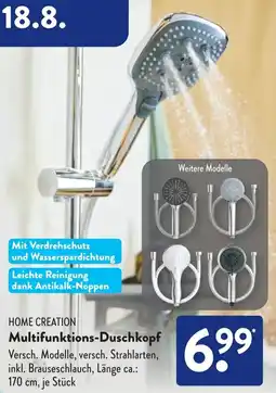 Aldi Süd HOME CREATION Multifunktions-Duschkopf Angebot