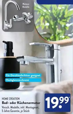 Aldi Süd HOME CREATION Bad- oder Küchenarmatur Angebot