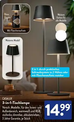 Aldi Süd CASALUX 3-in-1 Tischlampe Angebot