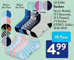 Aldi Süd LILY & DAN Socken Angebot