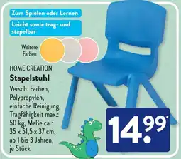 Aldi Süd HOME CREATION Stapelstuhl Angebot