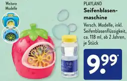 Aldi Süd PLAYLAND Seifenblasenmaschine Angebot