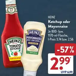 Aldi Süd HEINZ Ketchup oder Mayonnaise Angebot