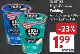 Aldi Süd DR. OETKER High-Protein Pudding Angebot