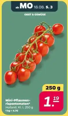 NETTO Mini-Pflaumenrispentomaten Angebot