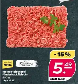 NETTO Meine Fleischerei Rinderhackfleisch Angebot